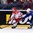 OSTRAVA, CZECH REPUBLIC - MAY 11: Denmark's Oliver Bjorkstrand #27 stickhandles the puck away from Slovenia's Anze Kopitar #11 during preliminary round action at the 2015 IIHF Ice Hockey World Championship. (Photo by Richard Wolowicz/HHOF-IIHF Images)

